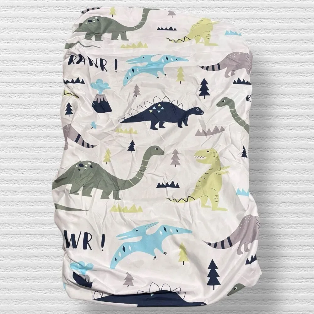 Dinosaur Baby Crib Sheets and Changing Pad Covers